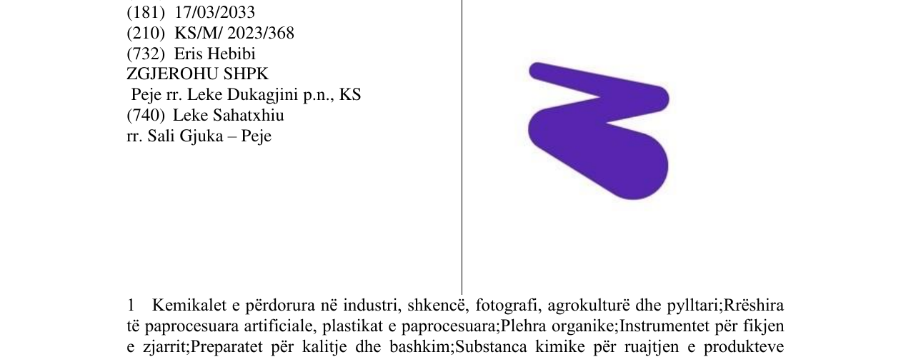 Zëri i markës ZGJEROHU në buletin