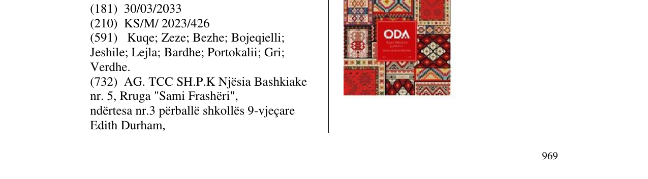 Zëri i markës ODA në buletin