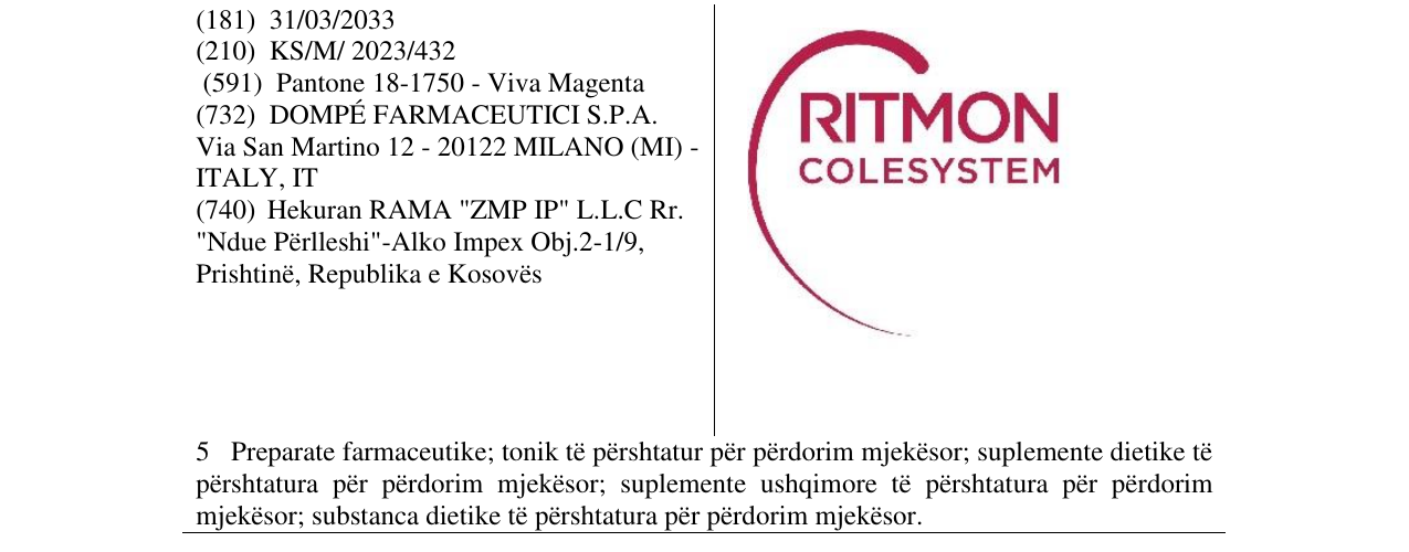 Zëri i markës RITMON COLESYSTEM në buletin