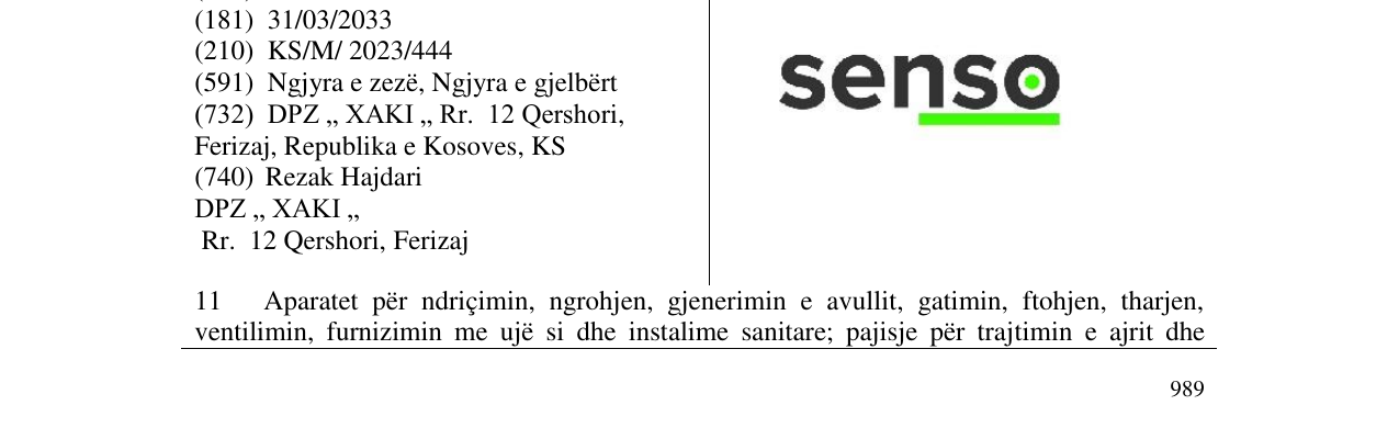 Zëri i markës senso në buletin