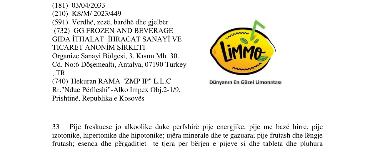 Zëri i markës LIMMO në buletin