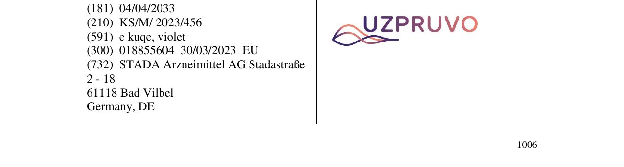 Zëri i markës UZPRUVU në buletin