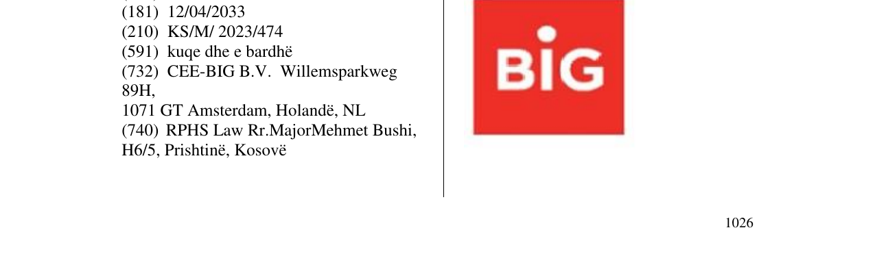 Zëri i markës BIG në buletin