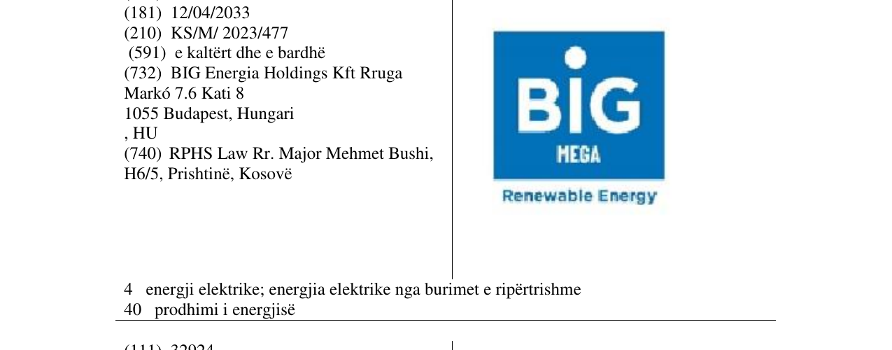 Zëri i markës BIG MEGA në buletin