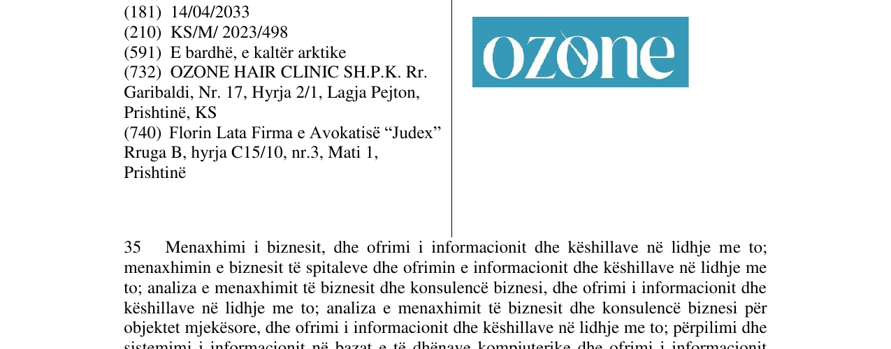 Zëri i markës ozone në buletin