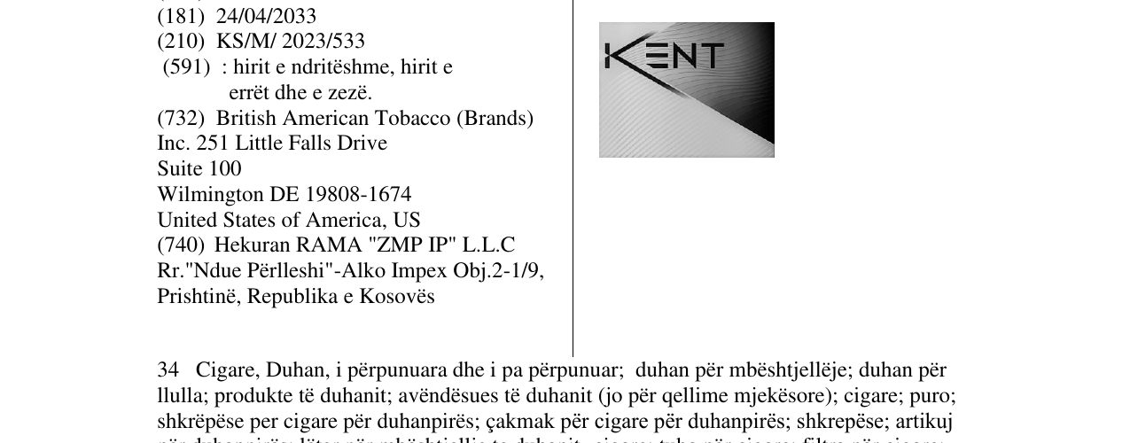 Zëri i markës kent në buletin