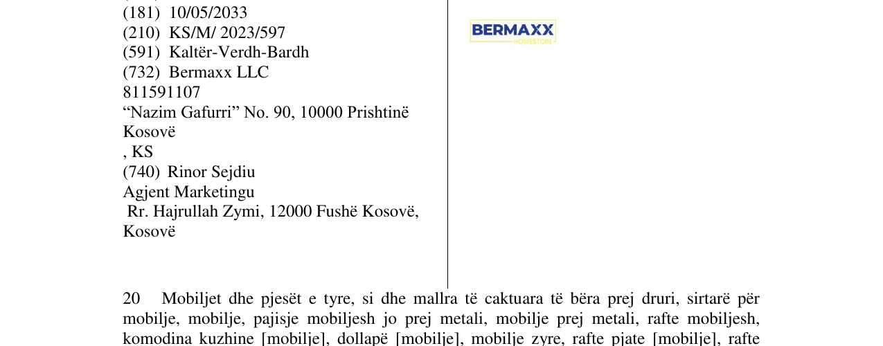 Zëri i markës BERMAXX në buletin