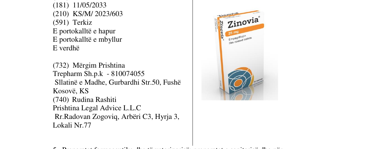 Zëri i markës zinovia në buletin