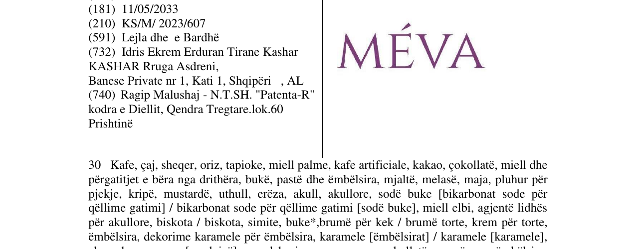 Zëri i markës MEVA në buletin