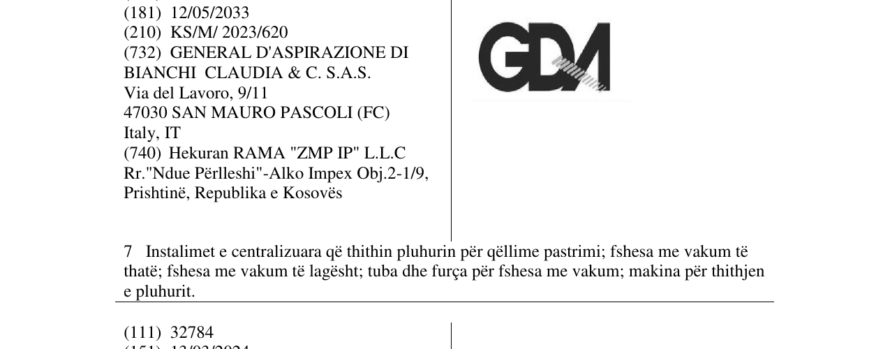 Zëri i markës GDA në buletin