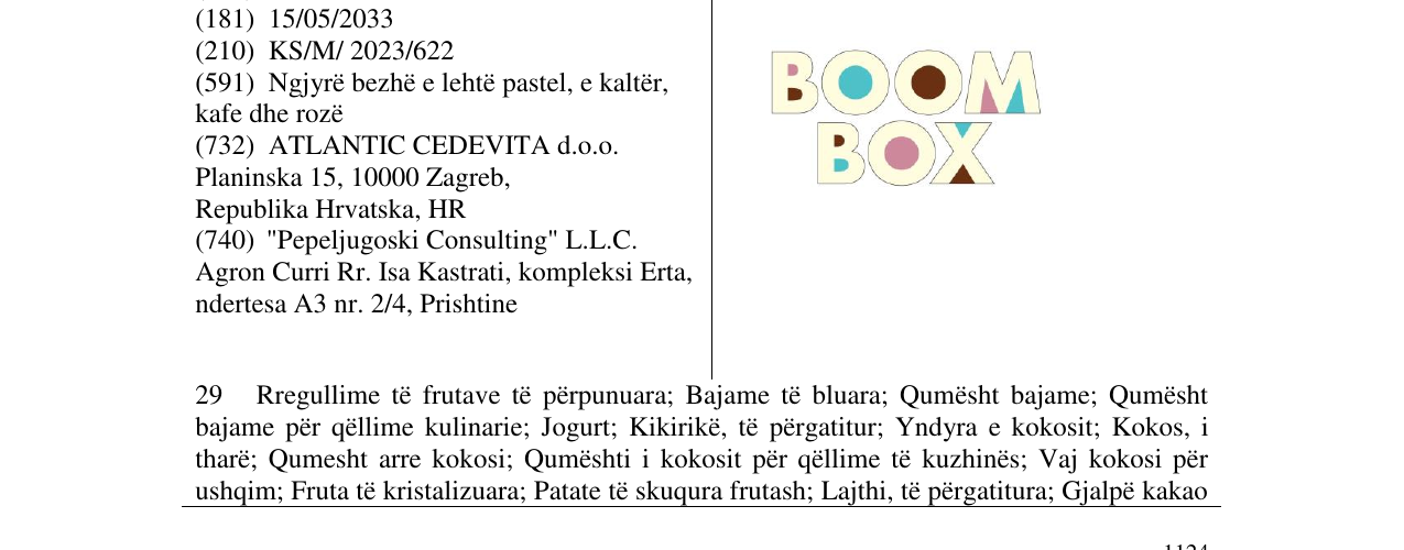 Zëri i markës BOOM BOX në buletin