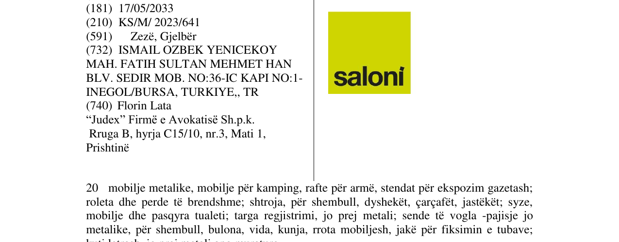 Zëri i markës saloni në buletin