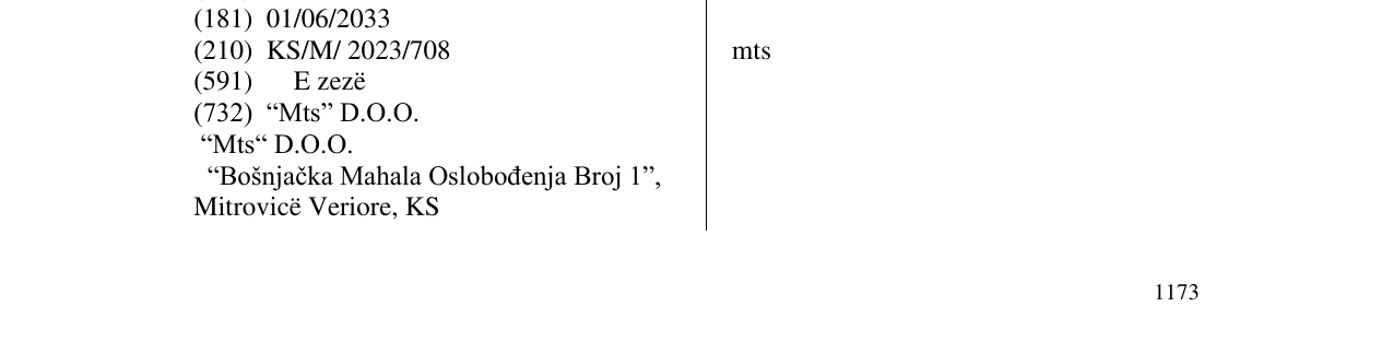 Zëri i markës mts në buletin