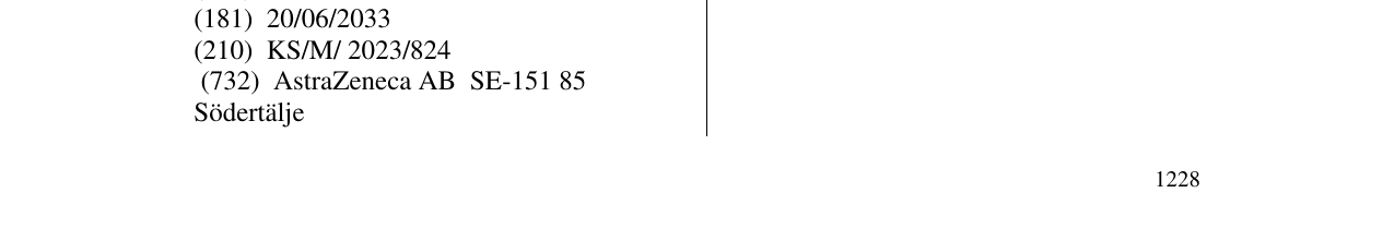 Der Eintrag der Marke FASENRA im Bulletin