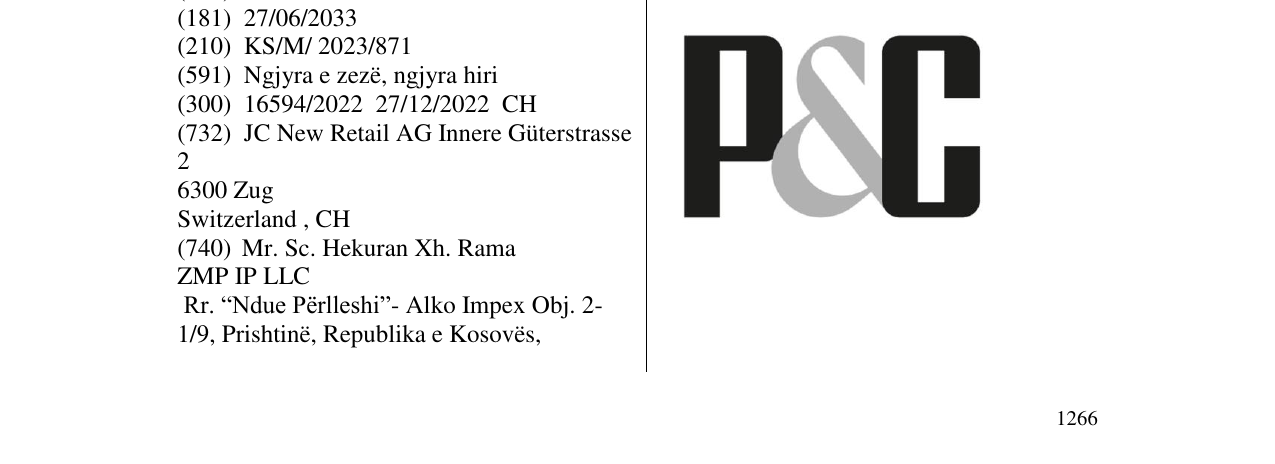 Zëri i markës p&c në buletin