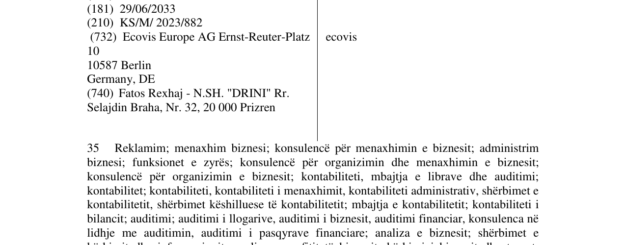 Zëri i markës ecovis në buletin