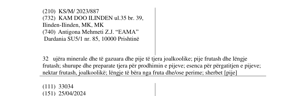 Zëri i markës SunRio në buletin