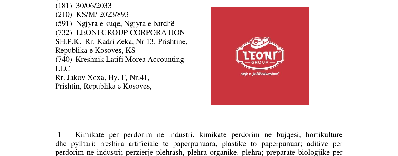 Zëri i markës LEONI GROUP në buletin