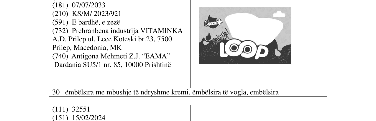 Zëri i markës LOOP në buletin
