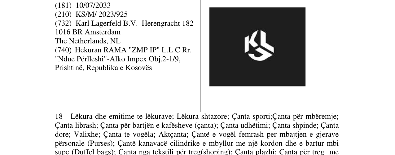 Zëri i markës KL në buletin