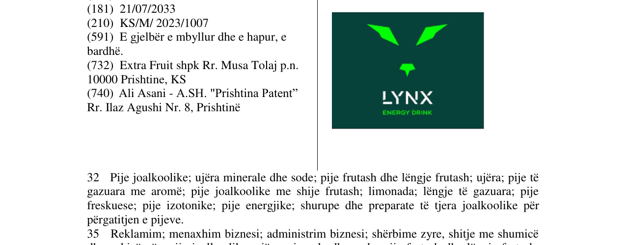 Zëri i markës LYNX në buletin