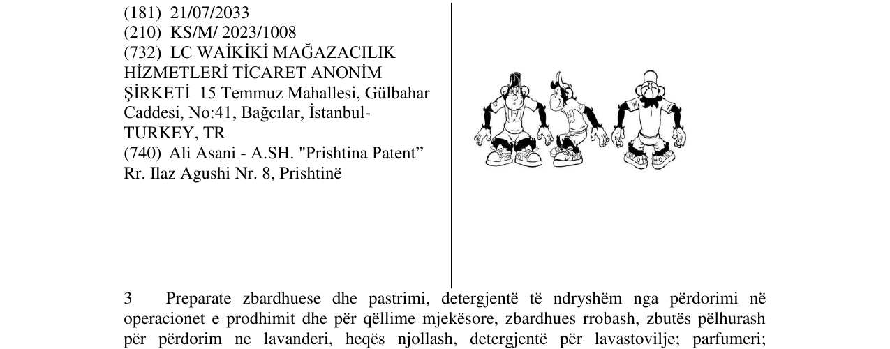 Zëri i markës KI 3 në buletin