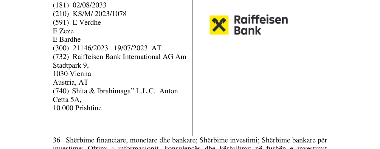 Zëri i markës Raiffeisen Bank në buletin