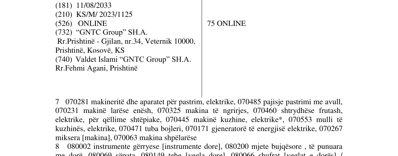 Zëri i markës 75 ONLINE në buletin