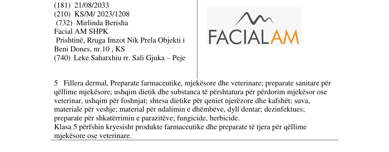 Zëri i markës FACIALAM në buletin