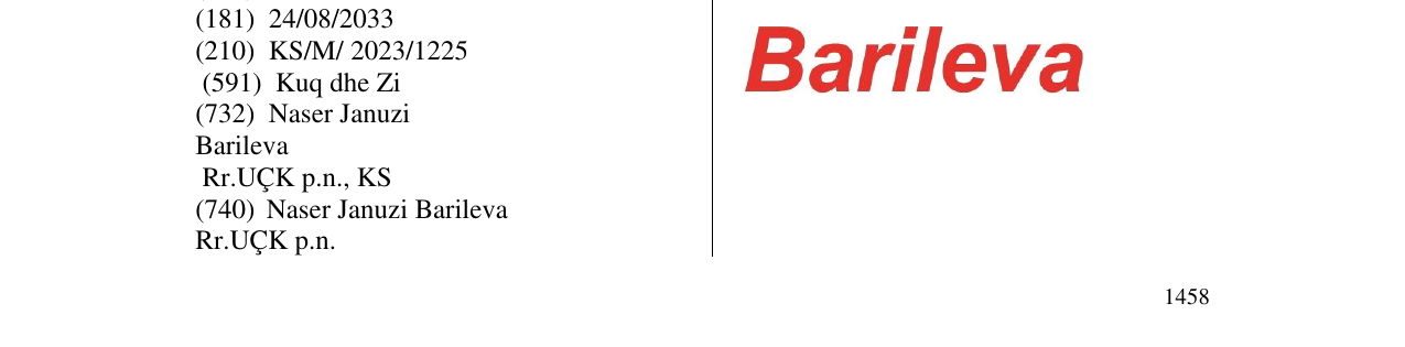 Zëri i markës BARILEVA në buletin