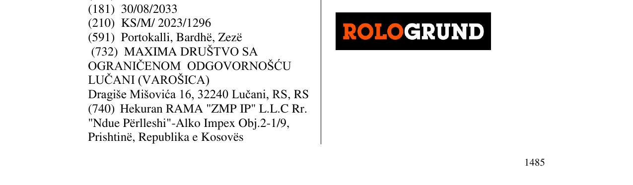 Zëri i markës ROLOGRUND në buletin