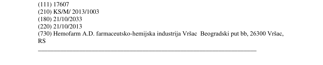 Zëri i markës NYSTATIN në buletin