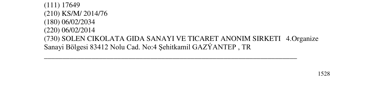 Zëri i markës Ozmo Cornet në buletin