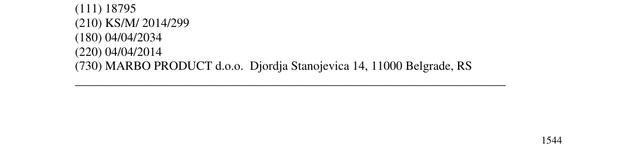 Zëri i markës MARBO në buletin