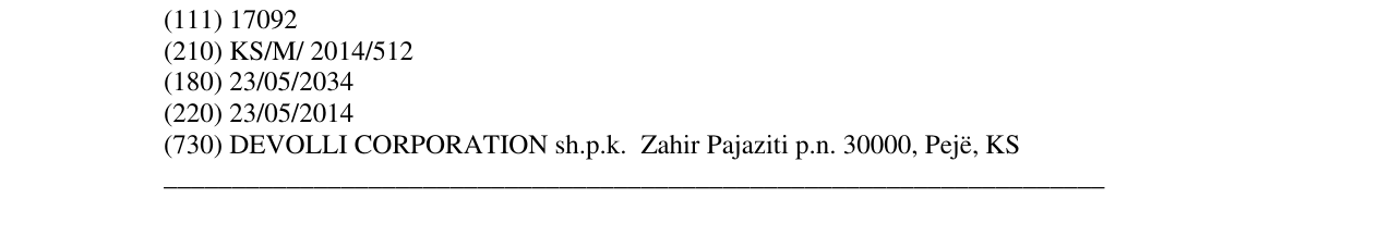 Zëri i markës DOPIO në buletin