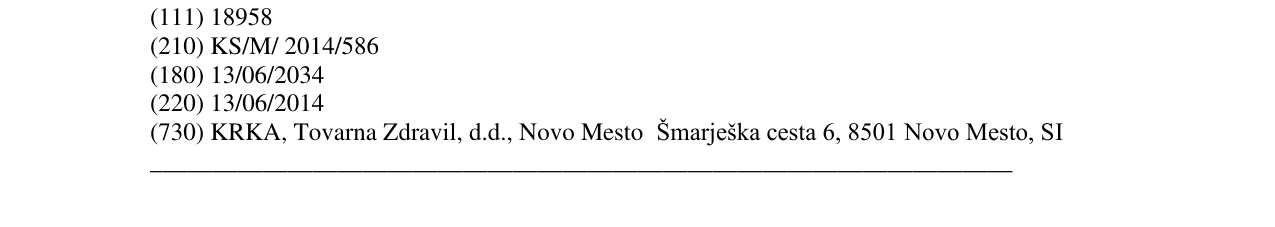 Zëri i markës SOBYCOMBI në buletin
