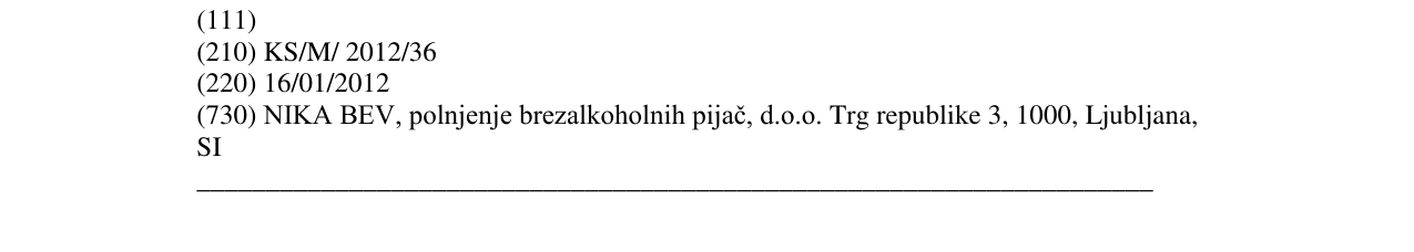 Zëri i markës SOLA ICE TEA në buletin