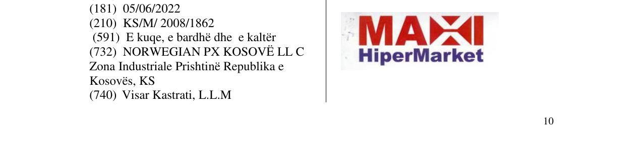 Zëri i markës MAXI HiperMarket në buletin