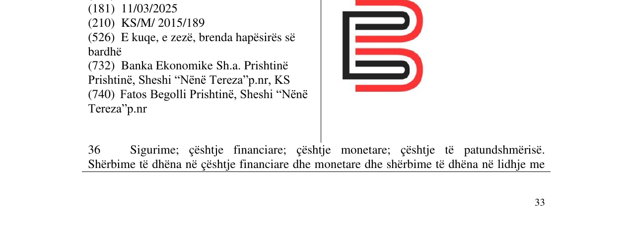 Zëri i markës B në buletin