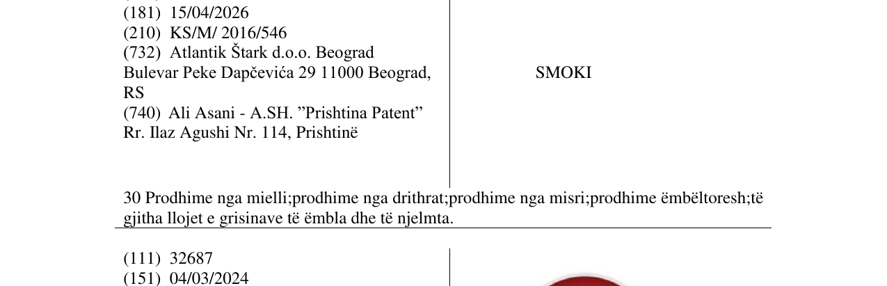 Zëri i markës SMOKI në buletin