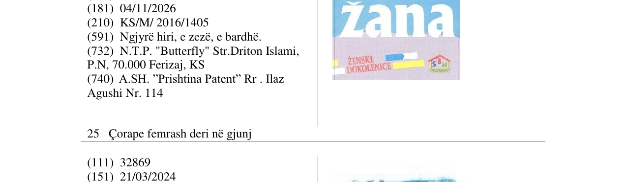 Zëri i markës Zana në buletin
