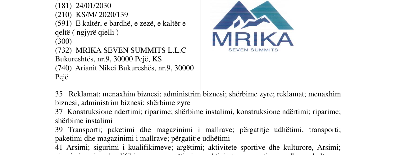 Zëri i markës Markë figurative në buletin