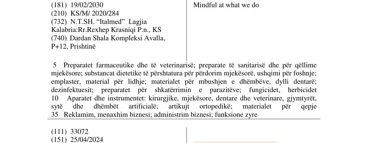 Zëri i markës Mindful at what we do në buletin