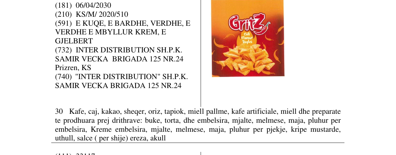 Zëri i markës Markë figurative në buletin