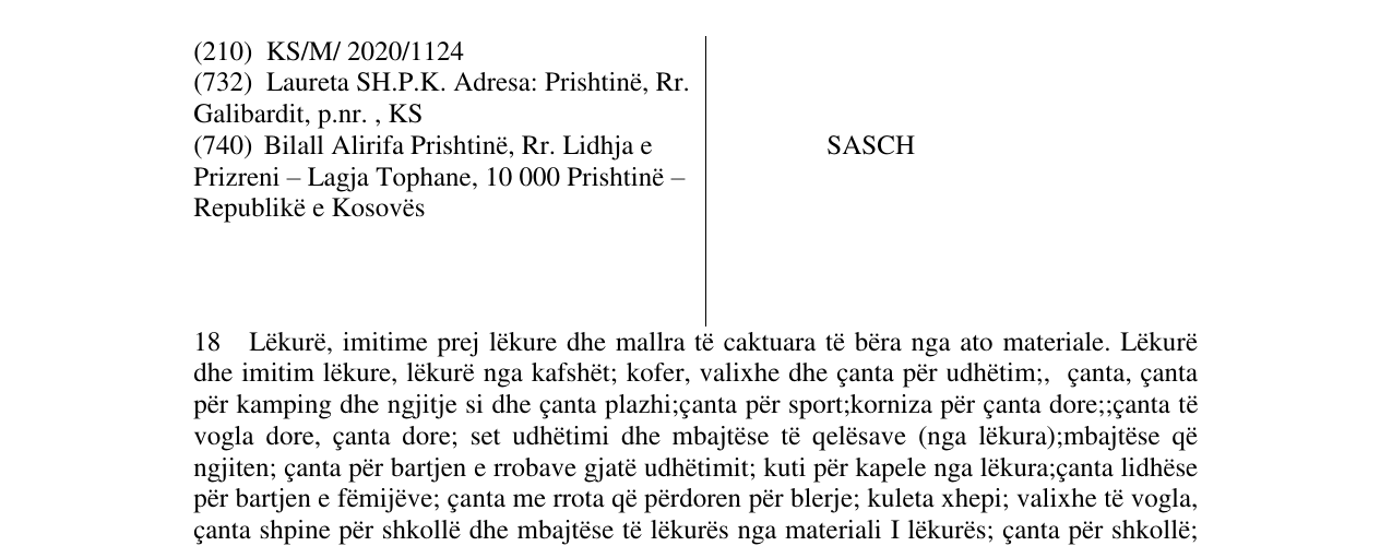 Zëri i markës SASCH në buletin