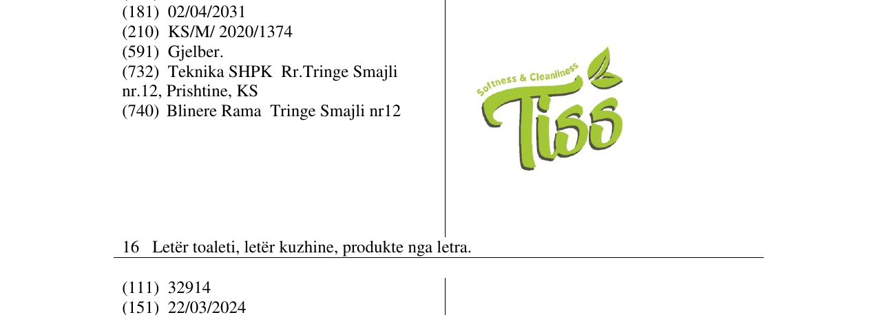 Zëri i markës Tiss në buletin