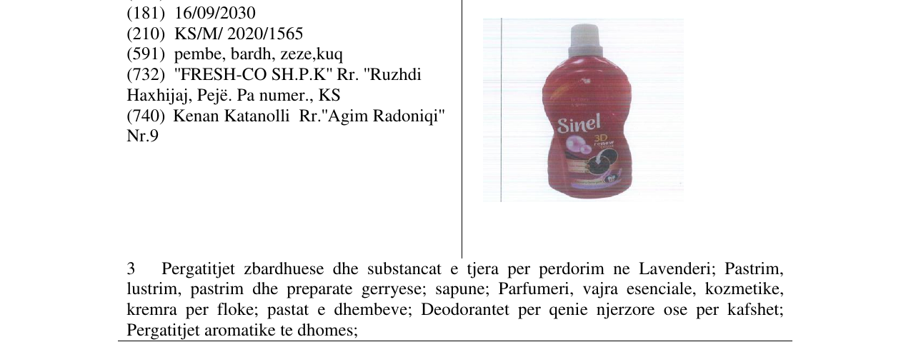 Zëri i markës sinel në buletin