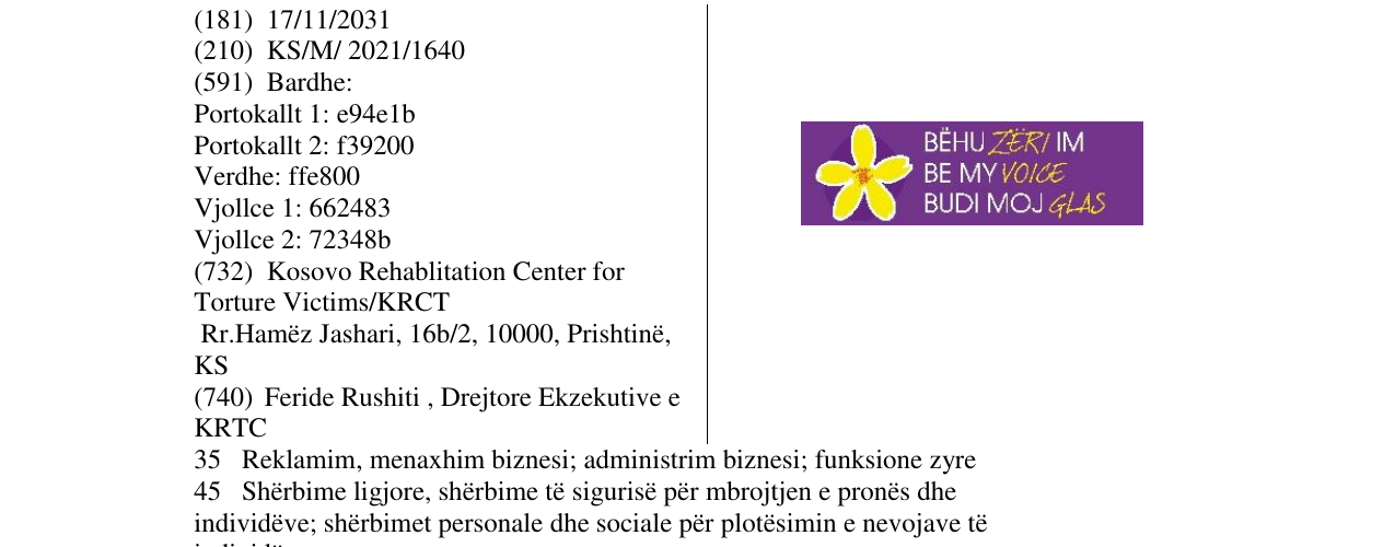 Zëri i markës Markë figurative në buletin