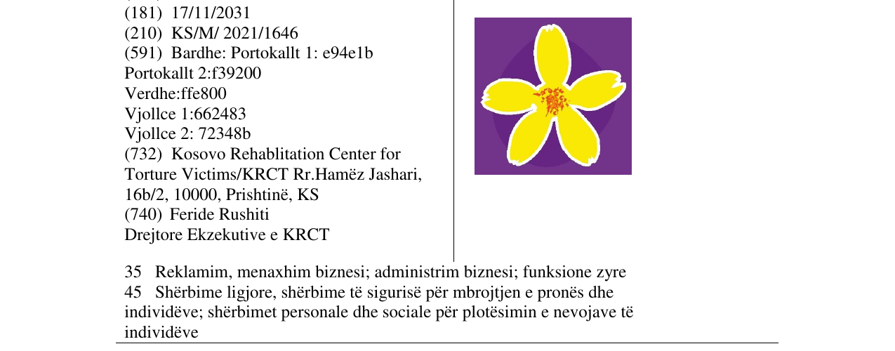 Zëri i markës Markë figurative në buletin