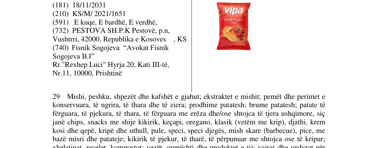 Zëri i markës Markë figurative në buletin